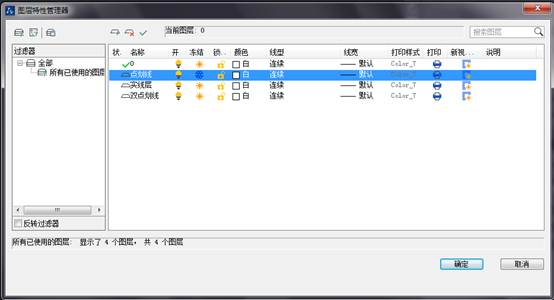 CAD如何設(shè)置圖層顏色、線型與線寬