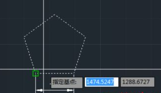 CAD如何按照比例縮放五邊形？