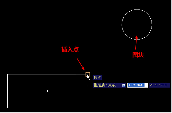 在CAD中插入點離圖塊遠怎么辦？